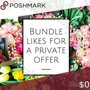 Interested in something? Give it a like and receive a private offer!